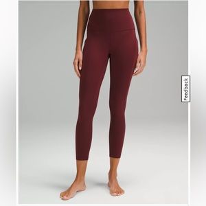 Lululemon small, red merlot capris
